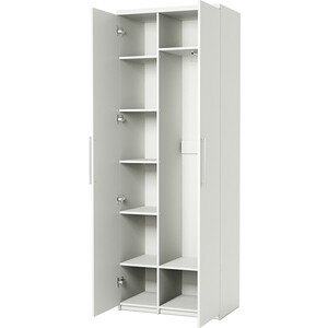 Шкаф комбинированный Шарм-Дизайн Комфорт МК-22 110х45 с зеркалом, белый