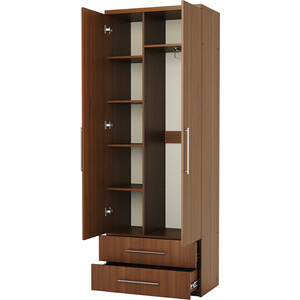 Шкаф комбинированный с ящиками Шарм-Дизайн Комфорт МКЯ-22 110х45 с зеркалом, орех