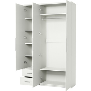 Шкаф трехдверный Шарм-Дизайн Комфорт МКЯ-32/1 120х60 с зеркалом, белый
