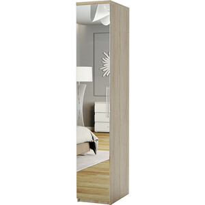 Шкаф для одежды Шарм-Дизайн Комфорт МШ-11 30х60 с зеркалом, дуб сонома тумба стационарная комфорт п бюджет 402985 091 дуб сонома