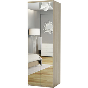 Шкаф для одежды Шарм-Дизайн Комфорт МШ-21 100х45 с зеркалами, дуб сонома тумба стационарная комфорт п бюджет 402985 091 дуб сонома