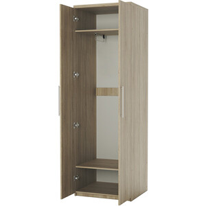 Шкаф для одежды Шарм-Дизайн Комфорт МШ-21 100х45 с зеркалом, дуб сонома