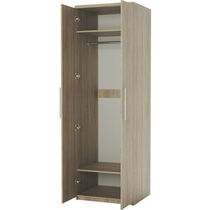 Шкаф для одежды Шарм-Дизайн Комфорт МШ-21 100х60 с зеркалами, дуб сонома