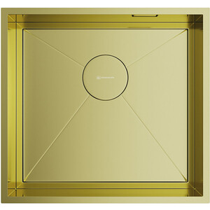 Кухонная мойка Omoikiri Kasen 48-26 INT LG светлое золото (4997057) сифон для кухонной мойки omoikiri wk 1 a lg с клапаном автомат светлое золото 4956469