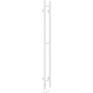 Полотенцесушитель электрический Laris Прайм Дуэт ЧК 80х1200 белый матовый, левый (73207630) полотенцесушитель электрический laris астор чк9 350х700 белый муар левый 73207769