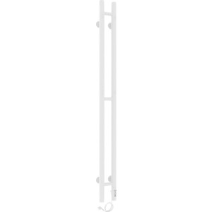 Полотенцесушитель электрический Laris Прайм Дуэт ЧК 80х1200 белый матовый, правый (73207631)