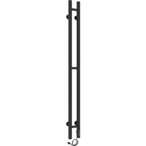 Полотенцесушитель электрический Laris Прайм Дуэт ЧКЧ 80х1200 черный матовый, правый (73207635) полотенцесушитель электрический маргроид inaro 15x120 правый матовый inaro 12012 1049 9005r