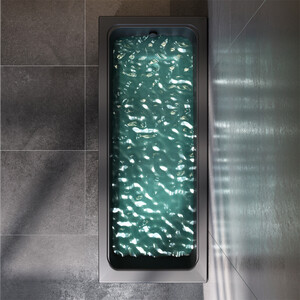 Акриловая ванна Am.Pm Gem 170x70 с каркасом и фронатльной панелью, черная