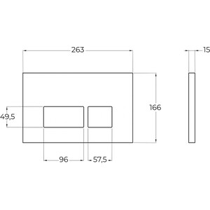 Кнопка смыва BelBagno BB041CR хром глянецевый