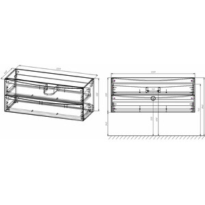 Тумба под раковину Vincea Mia 120х46 V.Oak (VMC-2MC120VO)