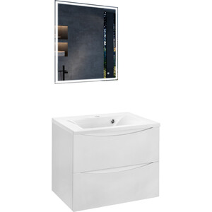 Мебель для ванной Vincea Mia 65х45 G.White зеркало genglass rauntel white m ggm 03 3 1