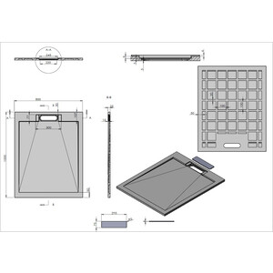 Душевой поддон Vincea VST-4SRL 100х80 с сифоном, белый матовый (VST-4SRL8010W, VSPH-D611)