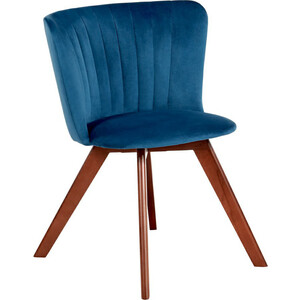 Стул Bradex Bella синий, темный орех (RF 0072) стол складной металл прямоугольный 120х60х68 5 см столешница мдф синий ytft013 4 стула