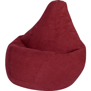 Кресло-мешок DreamBag Бордовый Велюр L 100х70 кресло мешок dreambag зеленый велюр xl 125х85