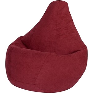 Кресло-мешок DreamBag Бордовый Велюр XL 125х85