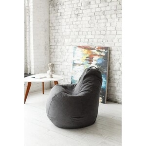 Кресло-мешок DreamBag Графит Велюр L 100х70