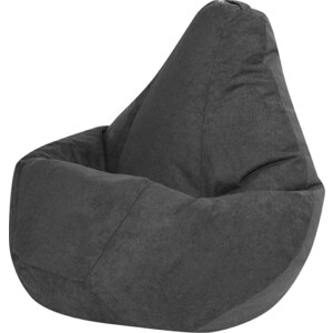 Кресло-мешок DreamBag Графит Велюр XL 125х85 кресло мешок dreambag коралловый велюр xl 125х85