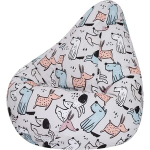Кресло-мешок DreamBag Груша Dogs XL 125х85 кресло мешок dreambag груша sweet 3xl 150х110