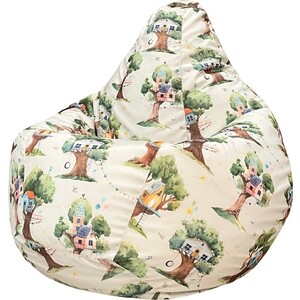 Кресло-мешок DreamBag Груша Домик на дереве L 100х70 кресло мешок dreambag груша sweet l 100х70