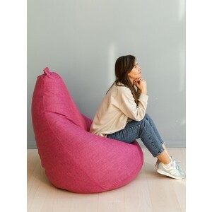Кресло-мешок DreamBag Груша Розовая Рогожка 2XL 135х95