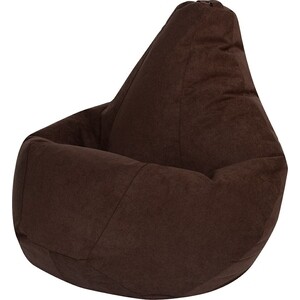 Кресло-мешок DreamBag Коричневый Велюр XL 125х85 кресло мешок груша малое диаметр 70 см высота 90 см коричневый