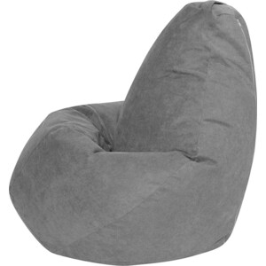 Кресло-мешок DreamBag Серый Велюр 3XL 150х110