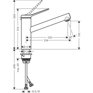 Смеситель для кухни Hansgrohe Zesis M33 хром (74802000)