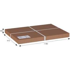 Скамья для прихожей Мебелик Н с ящиком, шоколад, каркас орех (П0005699)