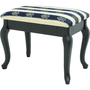 Банкетка Мебелик Ретро с ящиком венге, полоса синий (П0005921) мебелик лесенка стремянка венге