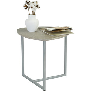 Стол журнальный Мебелик BeautyStyle 11 серый шпат, металл (П0005948) растущая парта трансформер polini kids simple м1 75 х 55 см белый серый