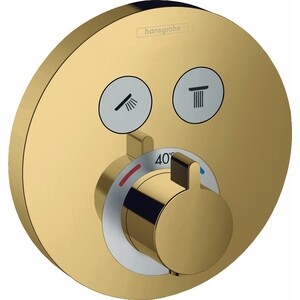 Термостат для ванны Hansgrohe ShowerSelect S для механизма 01800180, полированное золото (15743990) термостат для водонагревателя thermowatt ita 181380