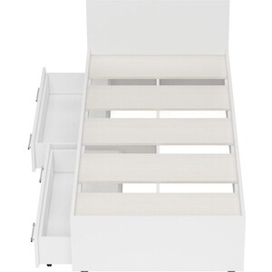Кровать с ящиками СВК Стандарт 90х200 белый (1024227)