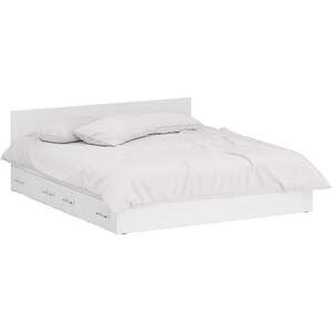 Кровать с ящиками СВК Стандарт 180х200 белый (1024231) кронштейн мебельный белый 60x140x20x4