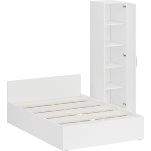 Комплект мебели СВК Стандарт кровать 140х200, пенал 45х52х200, белый (1024258)