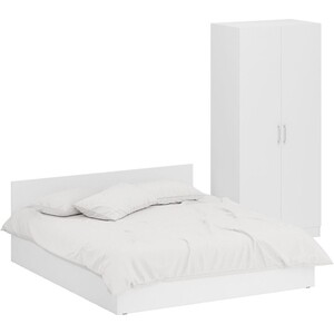 Комплект мебели СВК Стандарт кровать 180х200, шкаф 2-х створчатый 90х52х200, белый (1024265)