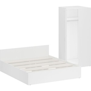 Комплект мебели СВК Стандарт кровать 180х200, шкаф угловой 81,2х81,2х200, белый (1024266)