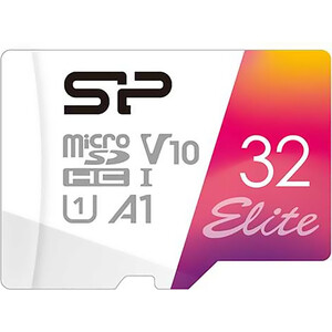 Карта памяти Silicon Power microSDHC 32Gb Class10 SP032GBSTHBV1V20SP Elite + adapter
