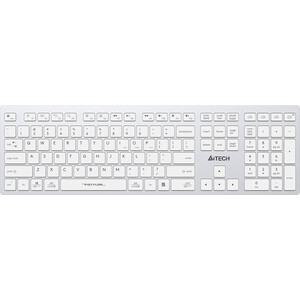Клавиатура A4Tech Fstyler FBX50C белый USB беспроводная BT/Radio slim Multimedia (FBX50C WHITE) клавиатура gembird kb 8354u beige white