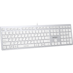Клавиатура A4Tech Fstyler FX50 белый USB slim Multimedia (FX50 WHITE) Fstyler FX50 белый USB slim Multimedia (FX50 WHITE) - фото 3