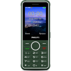 Мобильный телефон Philips E2301 Xenium 32Mb зеленый мобильный телефон philips xenium e2101