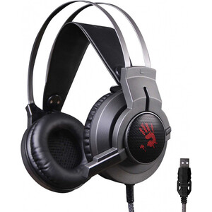 Наушники с микрофоном A4Tech Bloody G437 черный 1.8м мониторные оголовье (G437) наушники с микрофоном oklick hs m137v 1 8м мониторные оголовье 614046