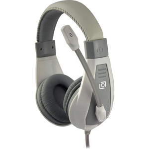 Наушники с микрофоном Oklick HS-L600 серый 1.8м мониторные оголовье (1532023) ирригатор gess aqua mini серый
