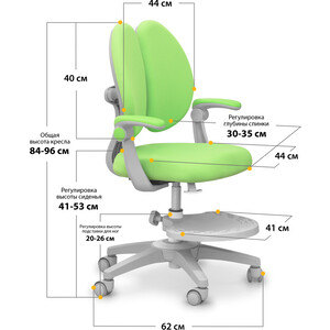 Детское кресло Mealux Sprint Duo Green обивка зеленая (Y-412 KZ)