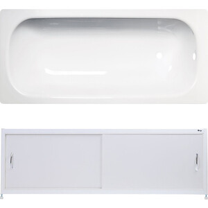 Ванна стальная ВИЗ Tevro 170х70 с экраном Emmy Бланка и ножками, белый лотос ванна carvin искусственный камень 170x80 см белый
