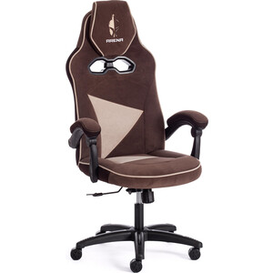 Кресло TetChair Arena флок коричневый/бежевый 6/7 кресло tetchair duke флок ткань коричневый бронза 6 tw 21