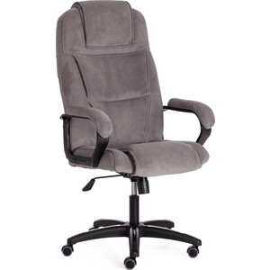 Кресло TetChair Bergamo (22) флок серый 29 компьютерное кресло tetchair кресло york флок серый 29