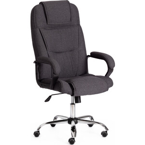 Кресло TetChair Bergamo хром (22) ткань темно-серый F68 офисное кресло для посетителей dobrin cody lmr 102n серый