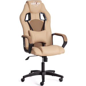 Кресло TetChair Driver (22) кож/зам/ткань, бежевый/бронза 36-34/TW-21 компьютерное кресло tetchair кресло сн888 lt 22 флок бежевый 7