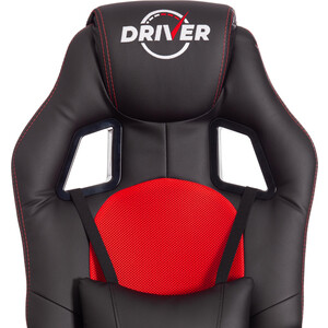 Кресло TetChair Driver (22) кож/зам/ткань, черный/красный 36-6/TW-08