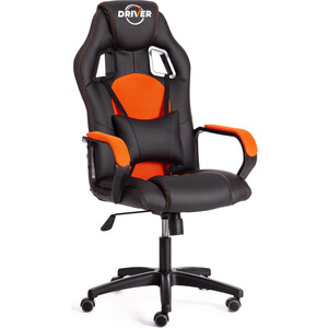 Кресло TetChair Driver (22) кож/зам/ткань, черный/оранжевый 36-6/TW-07 игровое компьютерное кресло vmmgame astral ot b23o огненно оранжевый